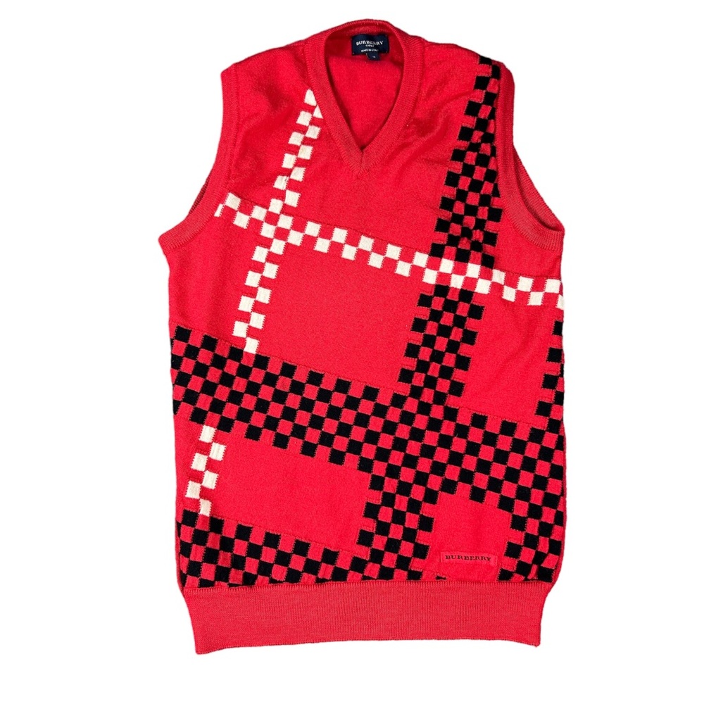 Burberry red checkered shirt